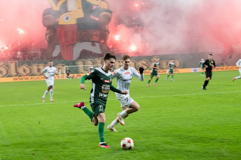 Mecz Śląsk Wrocław - Stal Rzeszów na Tarczyński Arena 8 grudnia 2025 r.