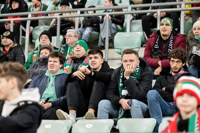 Powiększ obraz: Mecz Śląsk Wrocław - Stal Rzeszów na Tarczyński Arena 8 grudnia 2025 r.