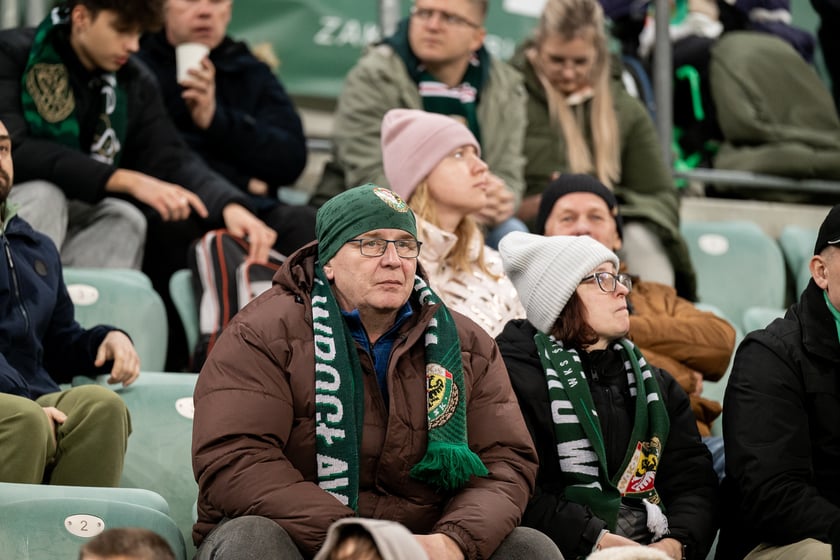 Powiększ obraz: Mecz Śląsk Wrocław - Stal Rzeszów na Tarczyński Arena 8 grudnia 2025 r.