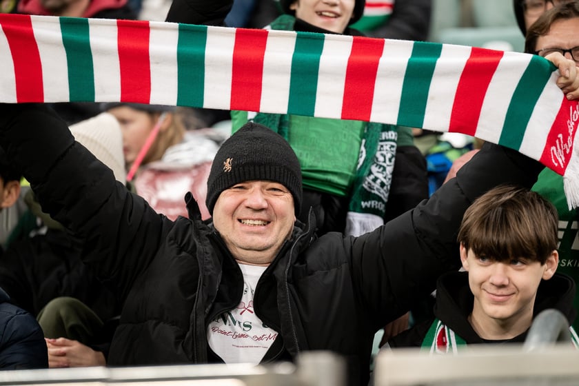 Powiększ obraz: Mecz Śląsk Wrocław - Stal Rzeszów na Tarczyński Arena 8 grudnia 2025 r.