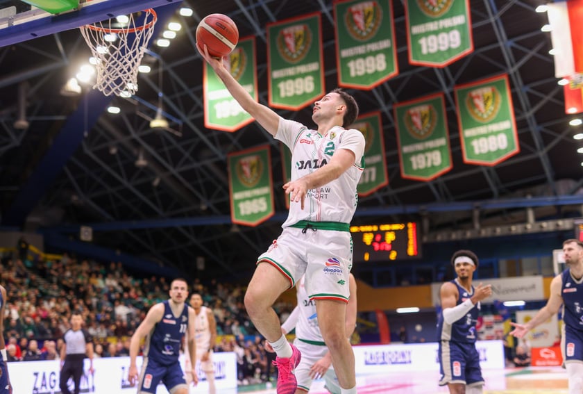 Powiększ obraz: Mecz Orlen Basket Ligi - Śląsk Wrocław - Dziki Warszawa w hali Orbita (23 grudnia 2025 r.).