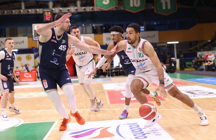 Powiększ obraz: Mecz Orlen Basket Ligi - Śląsk Wrocław - Dziki Warszawa w hali Orbita (23 grudnia 2025 r.).