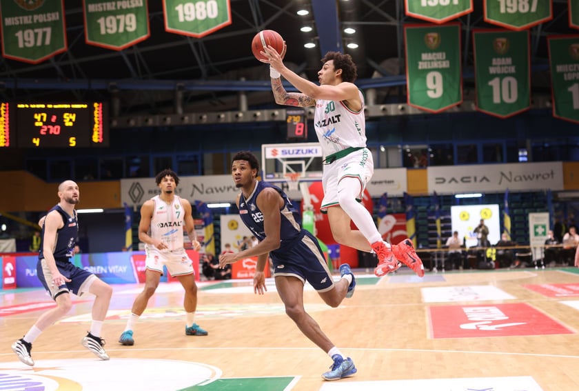 Powiększ obraz: Mecz Orlen Basket Ligi - Śląsk Wrocław - Dziki Warszawa w hali Orbita (23 grudnia 2025 r.).