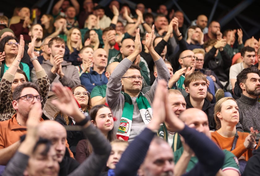 Powiększ obraz: Mecz Orlen Basket Ligi - Śląsk Wrocław - Dziki Warszawa w hali Orbita (23 grudnia 2025 r.).