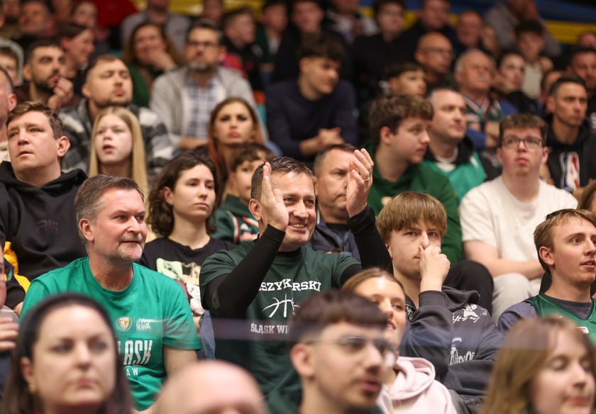 Powiększ obraz: Mecz Orlen Basket Ligi - Śląsk Wrocław - Dziki Warszawa w hali Orbita (23 grudnia 2025 r.).