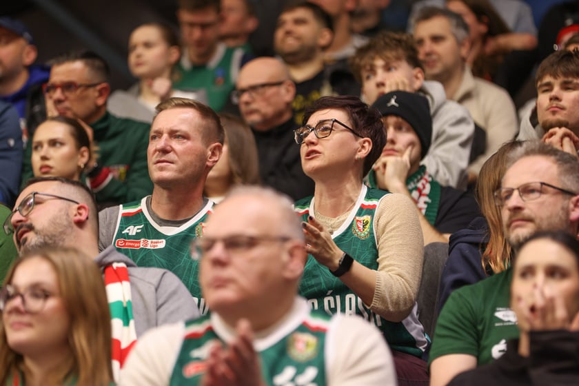 Powiększ obraz: Mecz Orlen Basket Ligi - Śląsk Wrocław - Dziki Warszawa w hali Orbita (23 grudnia 2025 r.).