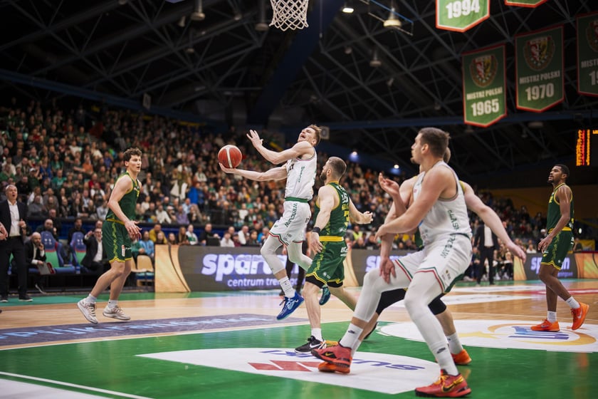 Powiększ obraz: Mecz koszykówki - Śląsk Wrocław - Zastal Zielona Góra - 2 stycznia 2026 r., hala Orbita