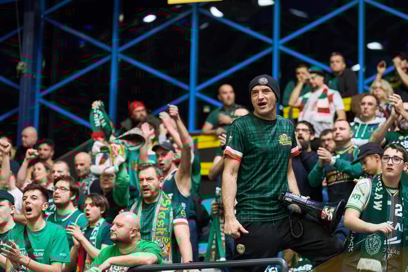 Powiększ obraz: Mecz koszykówki Śląsk Wrocław - Hapoel Midtown Jerozolima 6 stycznia w hali Orbita.