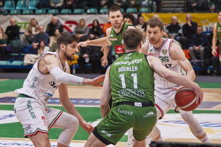 Powiększ obraz: Mecz koszykówki - Śląsk Wrocław - Miasto Szkła Krosno, 11 stycznia 2026 r.