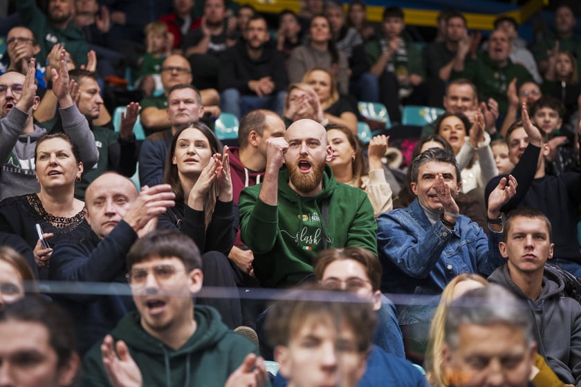 Powiększ obraz: Mecz koszykówki - Śląsk Wrocław - Miasto Szkła Krosno, 11 stycznia 2026 r.