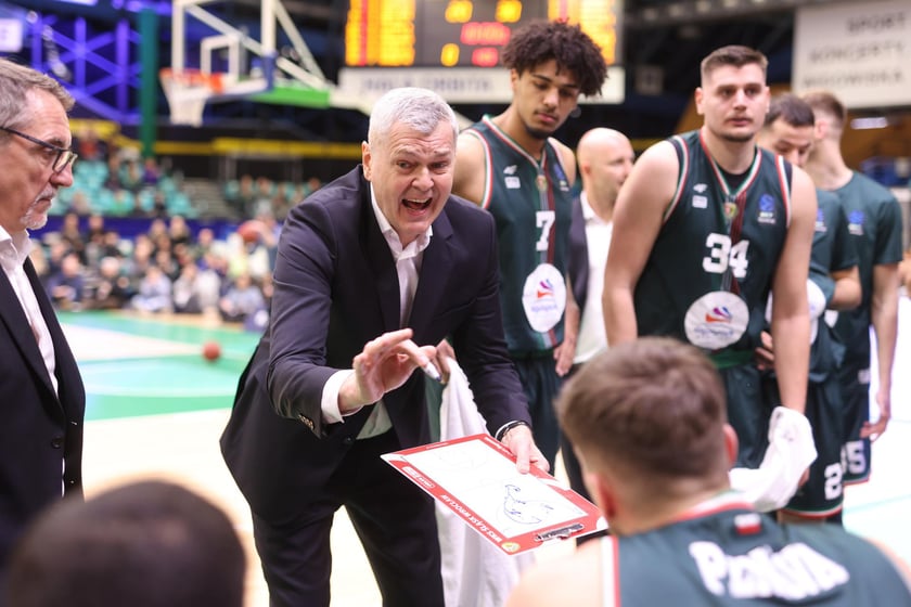 Powiększ obraz: Mecz WKS Śląsk Wrocław - Cedevita Olimpija Ljubljana w Hali Orbita, 10 luty 2026 r.