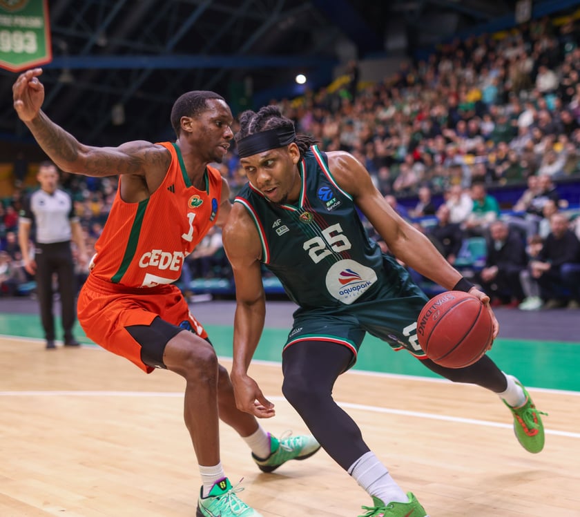 Powiększ obraz: Mecz WKS Śląsk Wrocław - Cedevita Olimpija Ljubljana w Hali Orbita, 10 luty 2026 r.