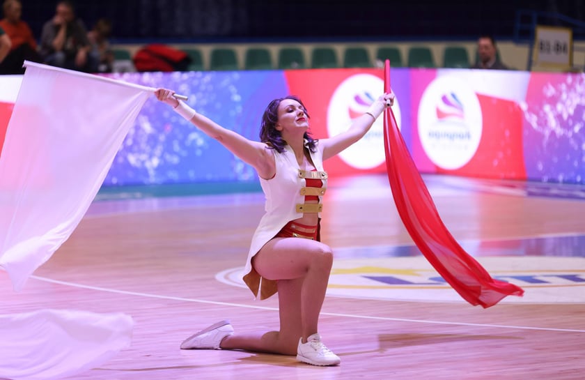 Powiększ obraz: Kibice podczas meczu Śląsk Wrocław - Cedevita Olimpija Ljubljana, 10 lutego 2026 r. w Hali Orbita.