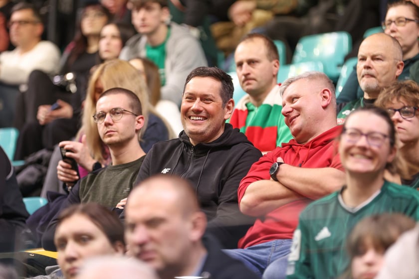 Powiększ obraz: Kibice podczas meczu Śląsk Wrocław - Cedevita Olimpija Ljubljana, 10 lutego 2026 r. w Hali Orbita.