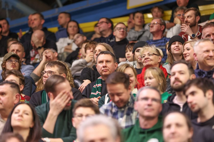 Powiększ obraz: Kibice podczas meczu Śląsk Wrocław - Cedevita Olimpija Ljubljana, 10 lutego 2026 r. w Hali Orbita.