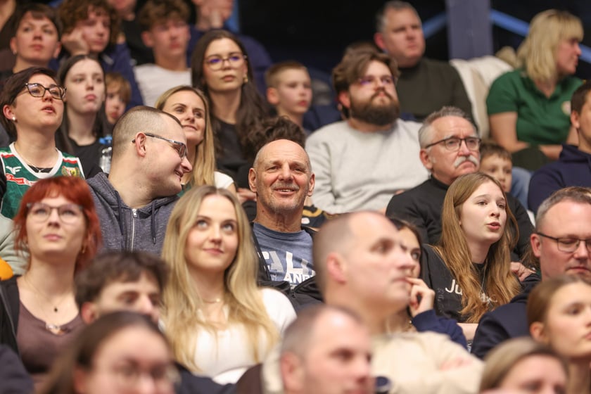 Powiększ obraz: Kibice podczas meczu Śląsk Wrocław - Cedevita Olimpija Ljubljana, 10 lutego 2026 r. w Hali Orbita.