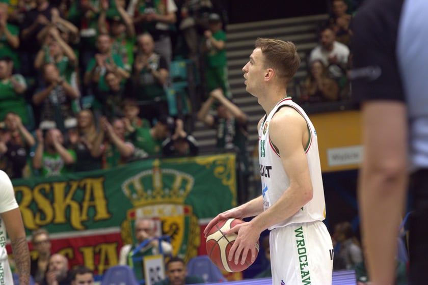 Powiększ obraz: Mecz koszykówki Śląsk Wrocław - MKS Dąbrowa Górnicza w hali Orbita, 5 marca 2026 r.