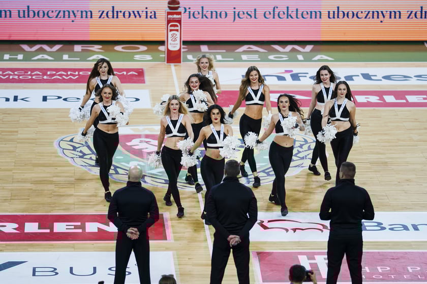 Powiększ obraz: Mecz koszykówki Śląsk Wrocław - Górnik Wałbrzych w Hali Stulecia 10 marca 2026 r.