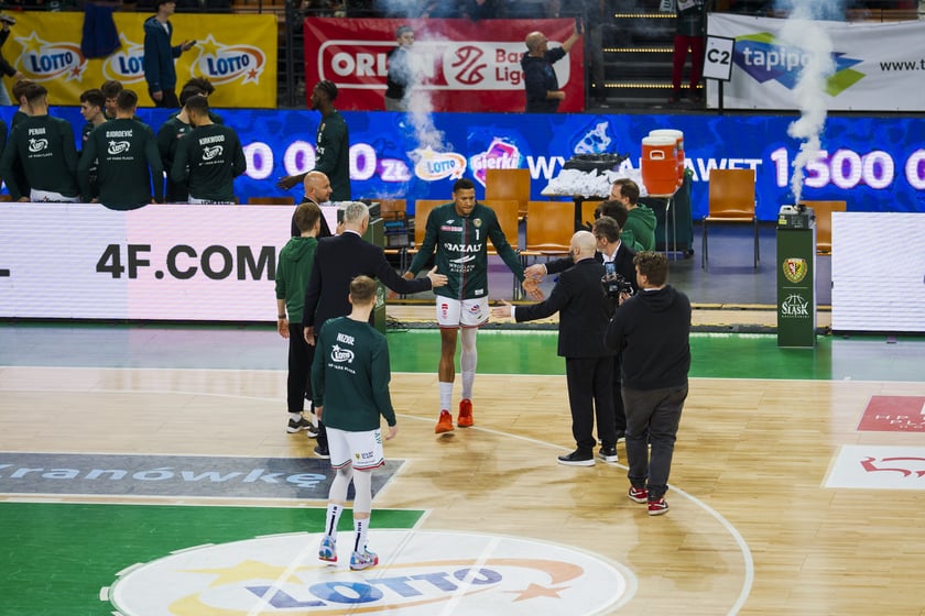 Powiększ obraz: Mecz koszykówki Śląsk Wrocław - Górnik Wałbrzych w Hali Stulecia 10 marca 2026 r.