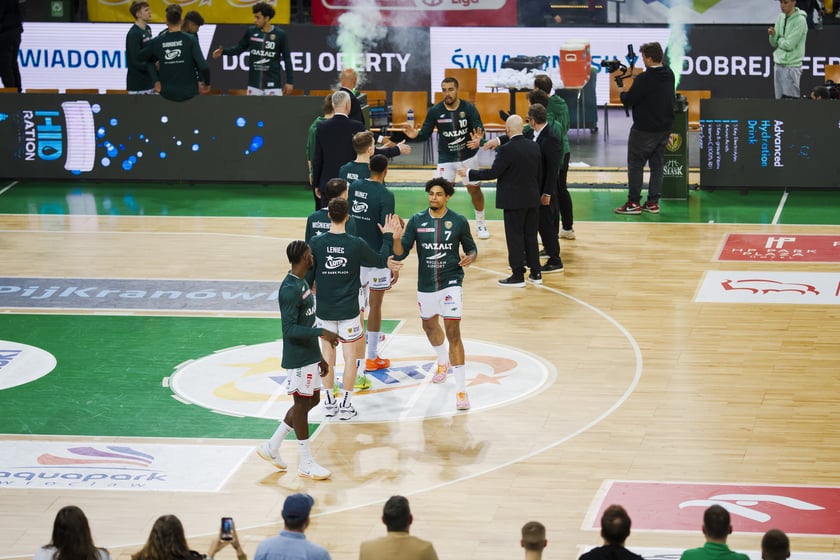 Powiększ obraz: Mecz koszykówki Śląsk Wrocław - Górnik Wałbrzych w Hali Stulecia 10 marca 2026 r.