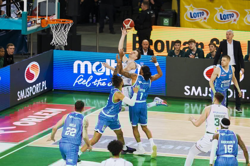 Powiększ obraz: Mecz koszykówki Śląsk Wrocław - Górnik Wałbrzych w Hali Stulecia 10 marca 2026 r.