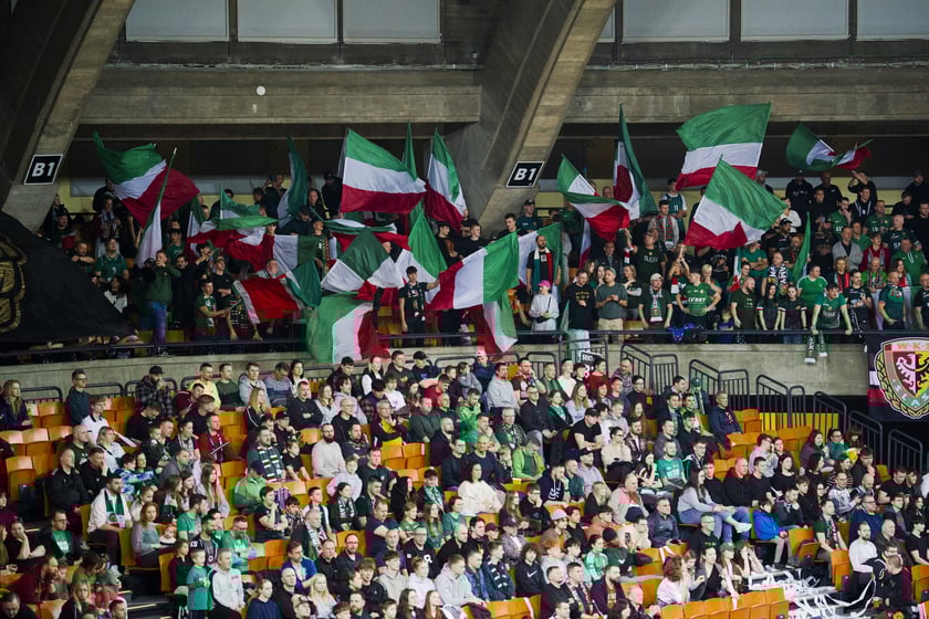 Powiększ obraz: Mecz koszykówki Śląsk Wrocław - Górnik Wałbrzych w Hali Stulecia 10 marca 2026 r.