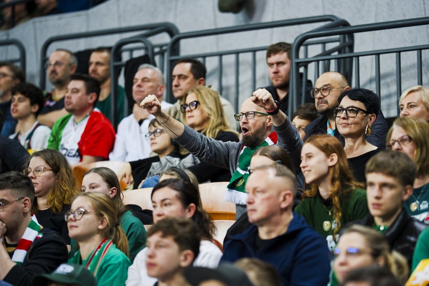 Powiększ obraz: Mecz koszykówki Śląsk Wrocław - Górnik Wałbrzych w Hali Stulecia 10 marca 2026 r.