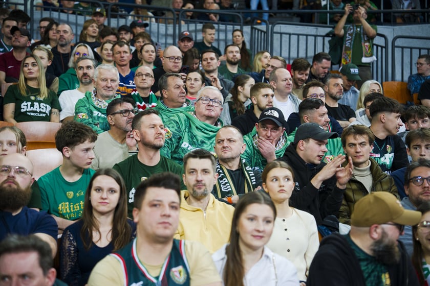 Powiększ obraz: Mecz koszykówki Śląsk Wrocław - Górnik Wałbrzych w Hali Stulecia 10 marca 2026 r.