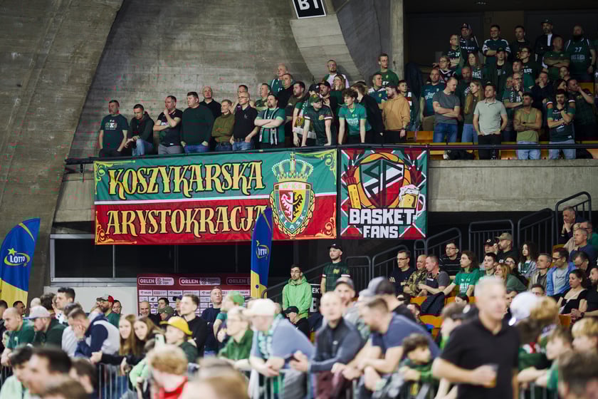 Powiększ obraz: Mecz koszykówki Śląsk Wrocław - Górnik Wałbrzych w Hali Stulecia 10 marca 2026 r.