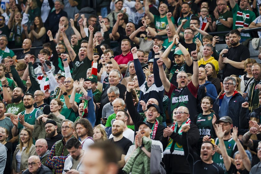 Powiększ obraz: Mecz koszykówki Śląsk Wrocław - Górnik Wałbrzych w Hali Stulecia 10 marca 2026 r.