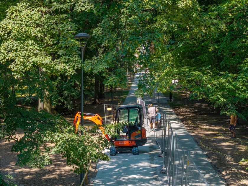 Remont Alei Romera w Parku Grabiszyńskim.