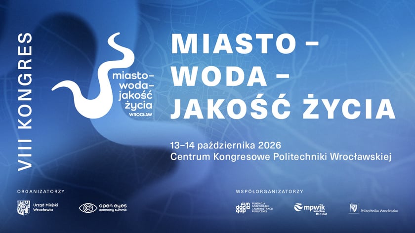 Kongres Miasto - Woda - Jakość Życia 13-14 października we Wrocławiu - grafika