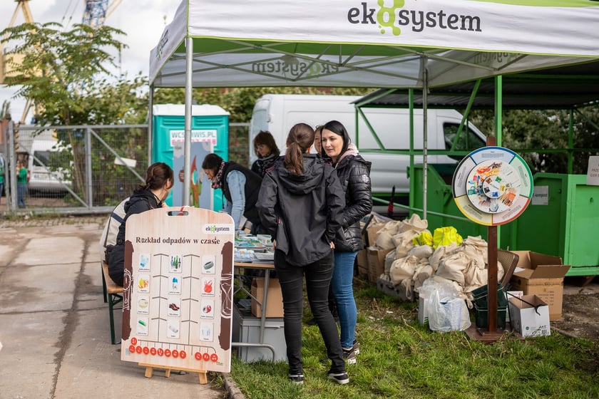 ekopiknik Ekosystemu, na zdjęciach uczestnicy, rodziny z dziećmi oraz organizatorzy, stoiska, atrakcje, zabawy