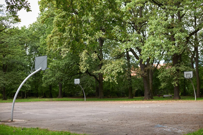 najczęściej park Biskupiński, inaczej zwany Nadodrzańskim