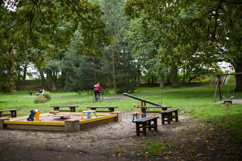 najczęściej park Biskupiński, inaczej zwany Nadodrzańskim