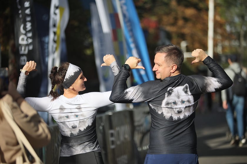 Na zdjęciu uczestnicy Wild Run 2022 w Zoo Wrocław