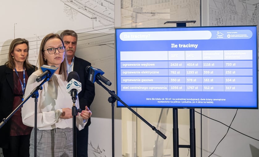 Na zdjęciu konferencja informująca o starcie kampanii - Ciepło w Domu