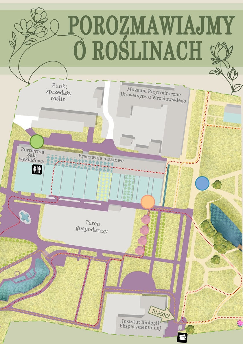 mapka Ogrodu Botanicznego