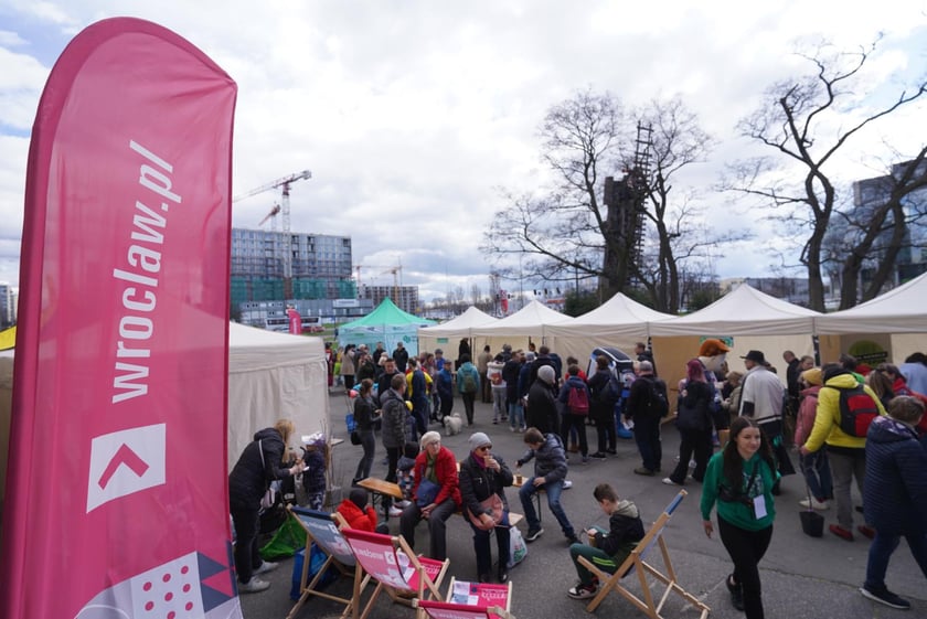 Zielony piknik na placu Strzegomskim
