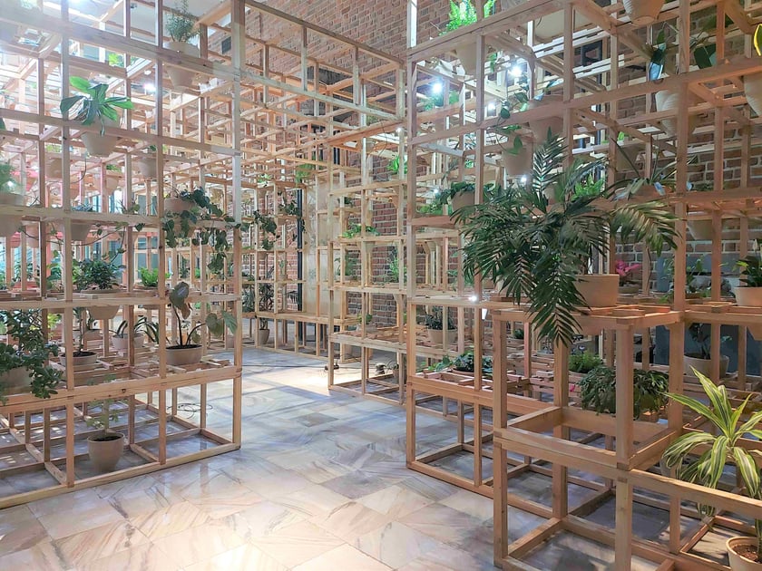 Wystawa Greenhouse Silent Disco w Muzeum Architektury