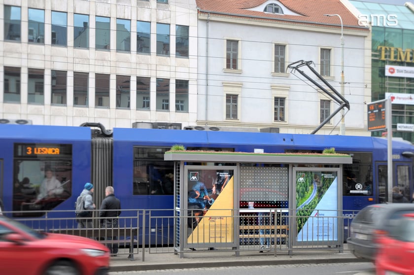 Pierwsza we Wrocławiu zielona wiata na przystanku