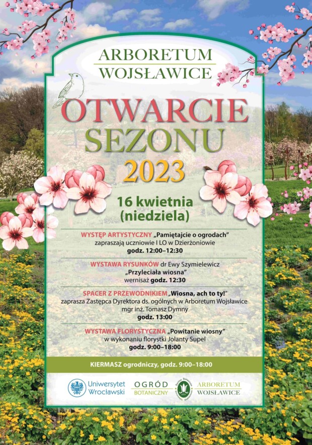 Arboretum Wojsławice - program otwarcia