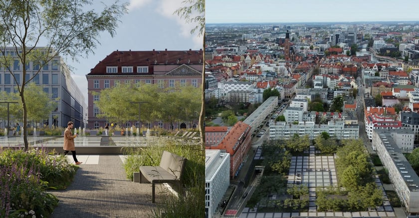 Wizualizacja - tak wkrótce będzie wyglądał Nowy Targ we Wrocławiu