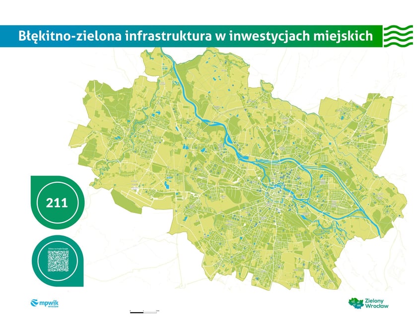 Błękitno-zielona ifranstruktura w 211 błękitno-zielonych inwestycjach miejskich