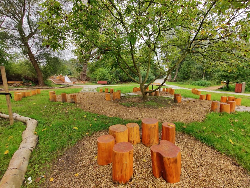 Park kieszonkowy przy ul. Kunickiego na Muchoborze Wielkim