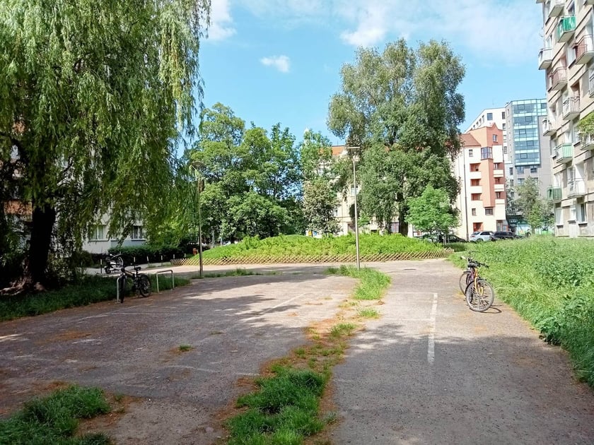 Miejsce na Szczepinie zanim pojawił się plac zabaw