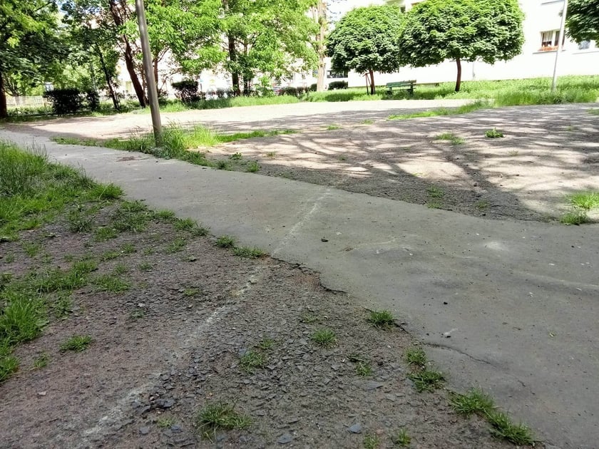 Miejsce na Szczepinie zanim pojawił się plac zabaw