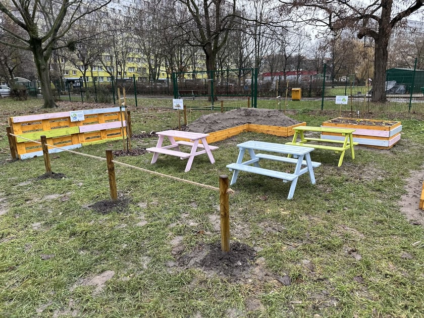 Ogródki warzywne we wrocławskich przedszkolach, które powstały w 2023 r. - projekt FOODSHIFT 2030