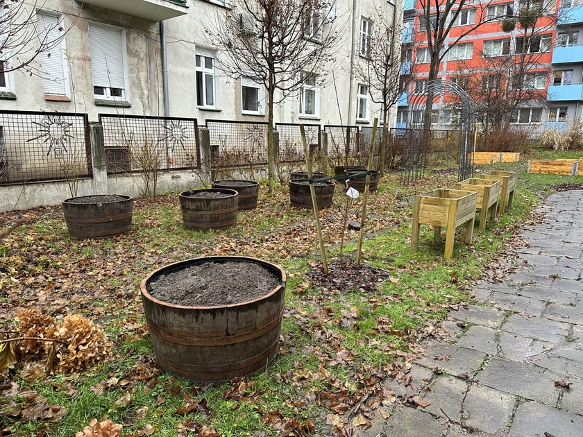 Ogródki warzywne we wrocławskich przedszkolach, które powstały w 2023 r. - projekt FOODSHIFT 2030