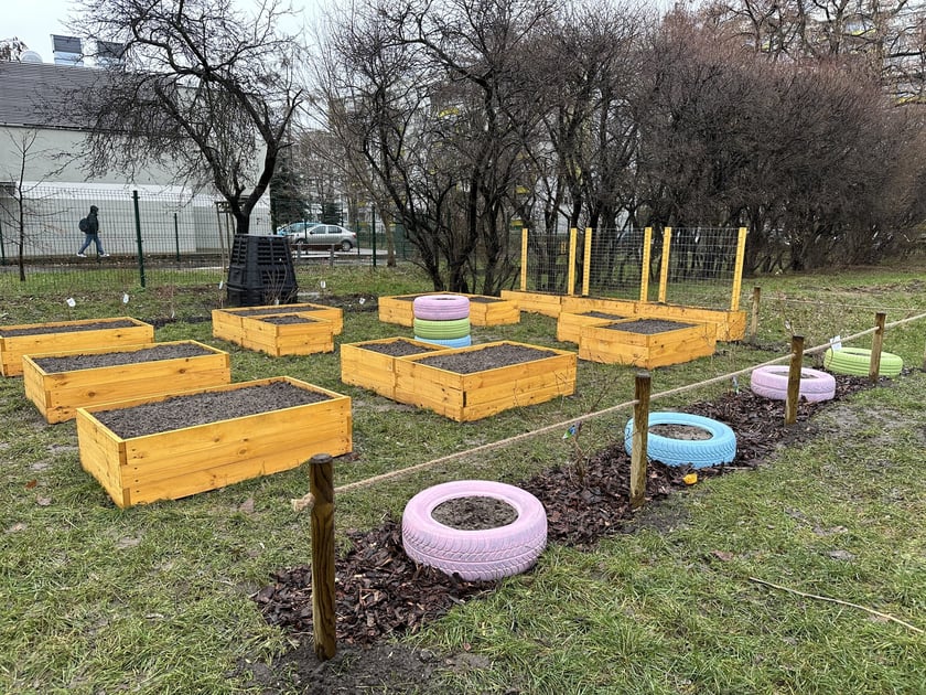 Ogródki warzywne we wrocławskich przedszkolach, które powstały w 2023 r. - projekt FOODSHIFT 2030